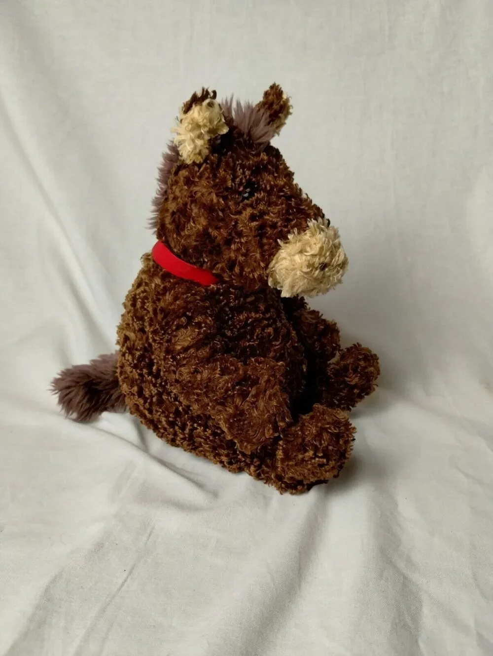 Amela Designs Brown Horse Plush 9-inch Stuffed Animal Toy - Spot in Collar